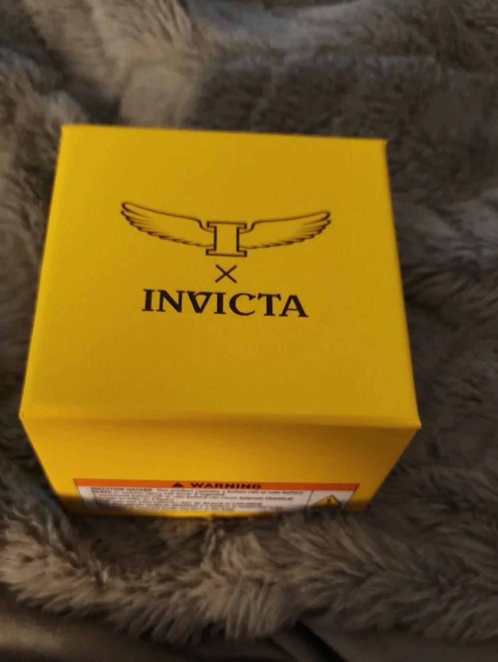 Invicta Silver Case Watch with Black Dial